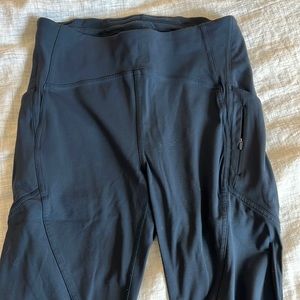 - Lululemon brushed leggings. Teal size 8, length 28